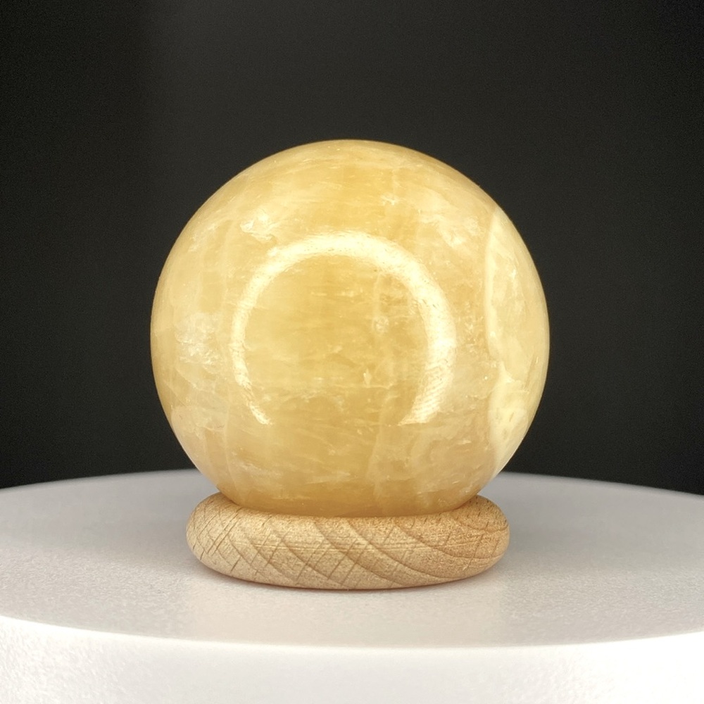 42. Orange Calcite Sphere